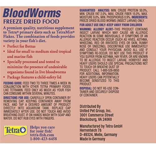 Freeze-Dried Bloodworms