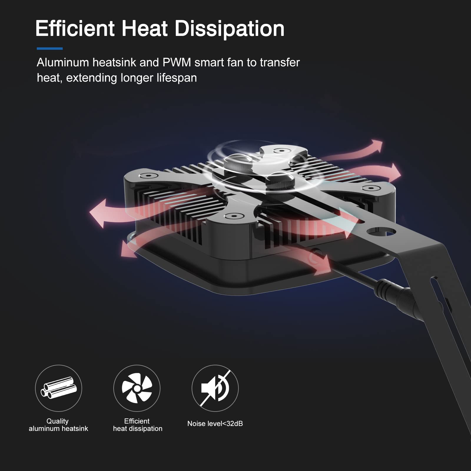 Lominie LED Aquarium Light Saltwater Aquarium Lamp 30W Full Spectrum with Remote Dimmable Nano Coral Reef Light for Fish Tank with Bracket