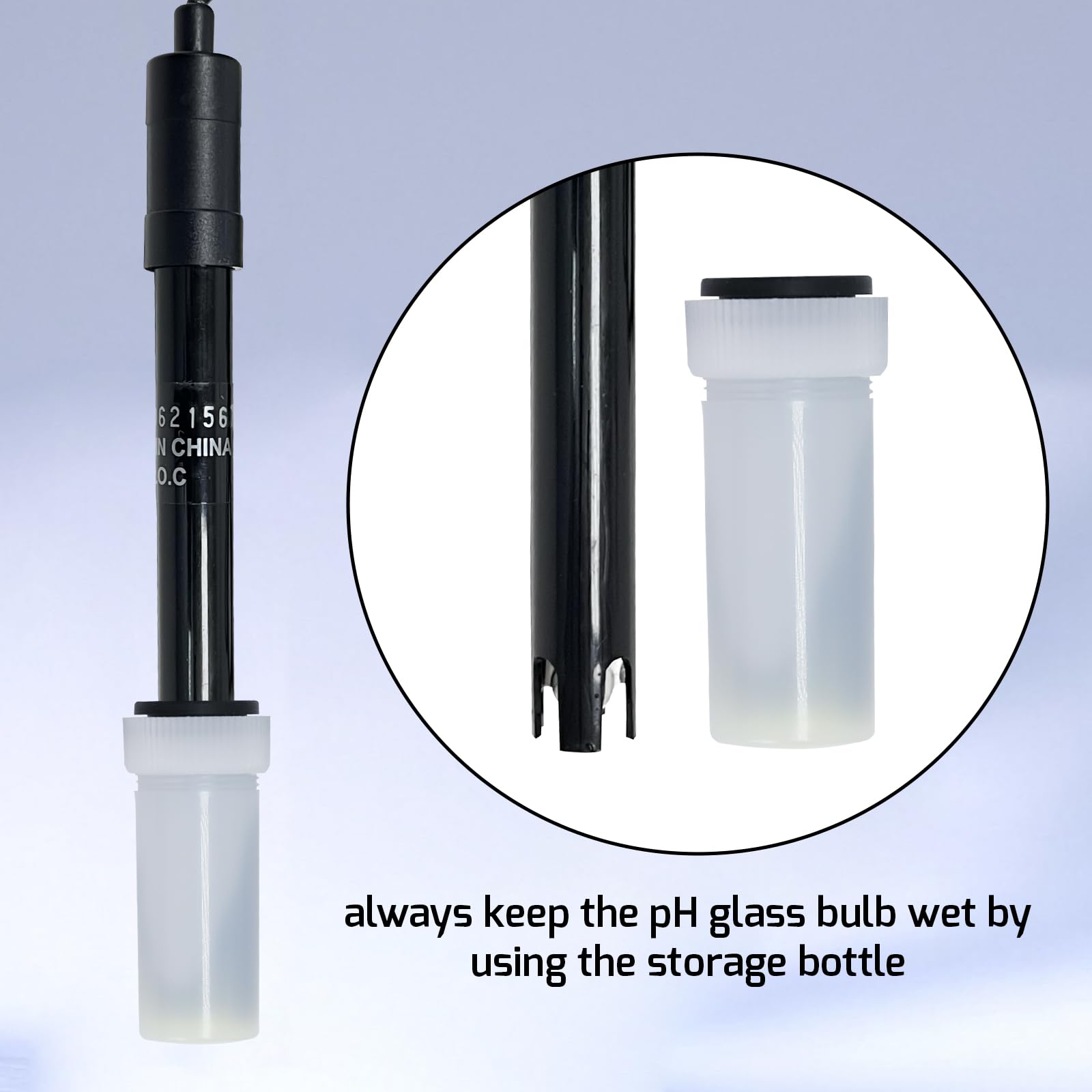 Digital Combo pH & Temperature Meter, Aquarium Thermometer pH Monitor with Automatic Calibration Function for Fish Tank Hydroponics Aquaculture Laboratory