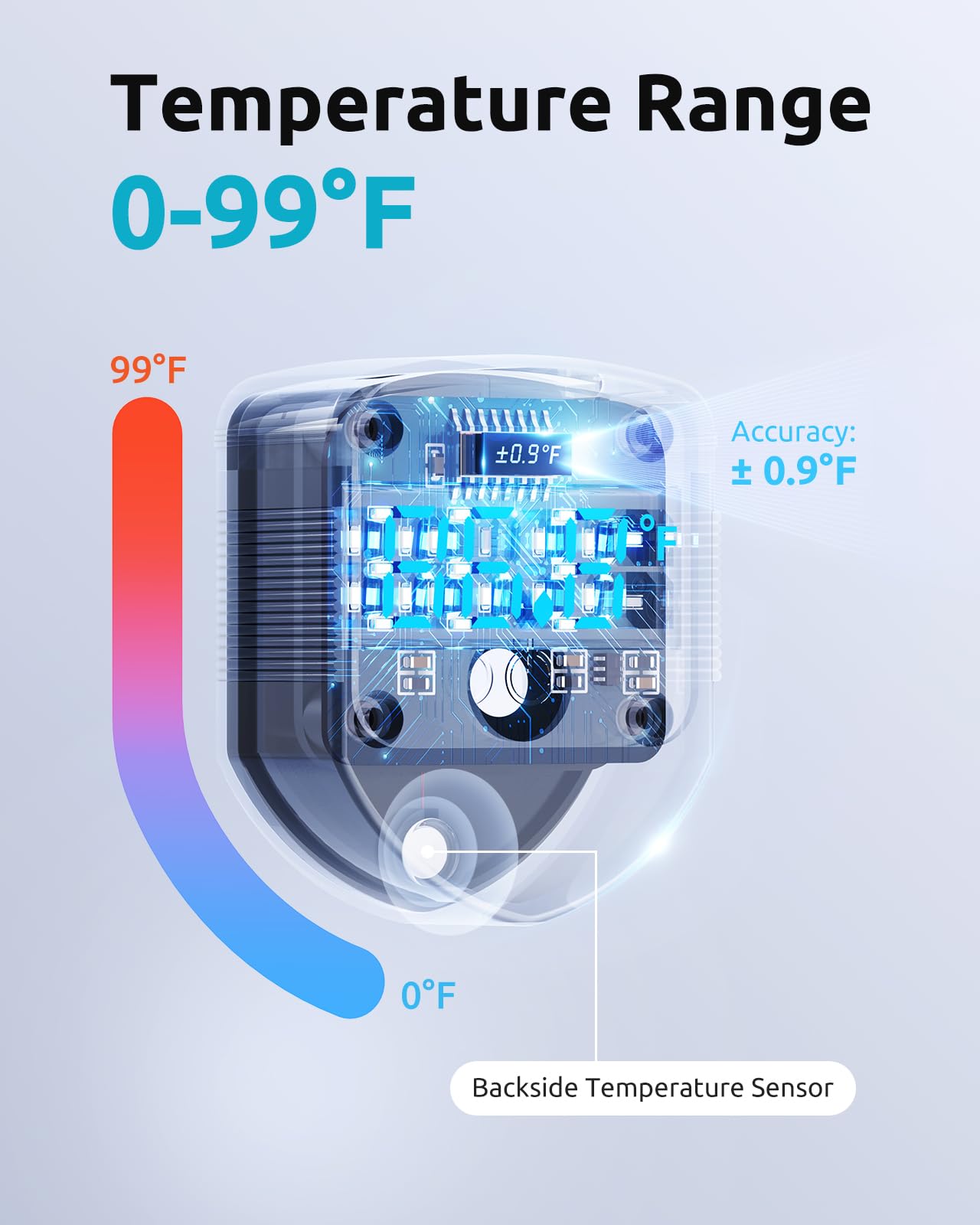 Aquarium Magnetic Cleaner with Thermometer, Fish Aquariums Mini Magnet Brush Only for Glass Tank,Tiny Magnets Clean Floating Cleaning ToolAlgae Scrapers(Blue)