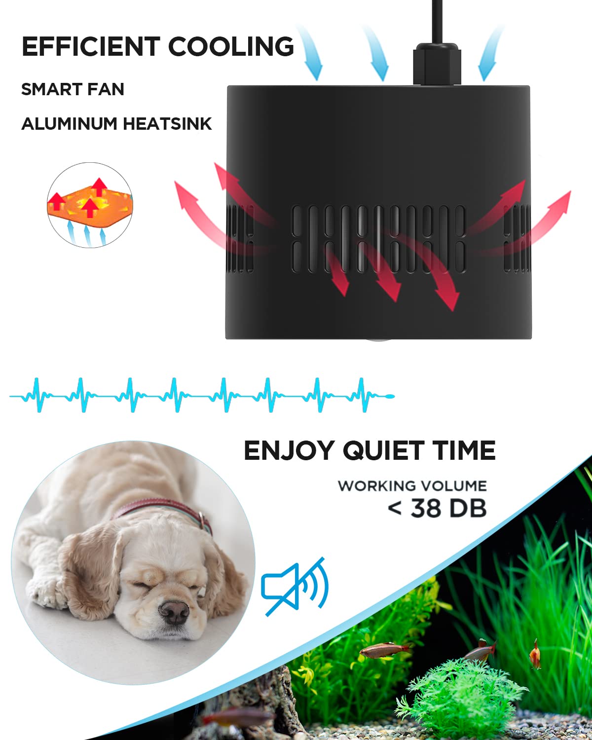 Lominie LED Aquarium Light Saltwater Aquarium Lamp 30W Full Spectrum with Remote Dimmable Nano Coral Reef Light for Fish Tank with Bracket