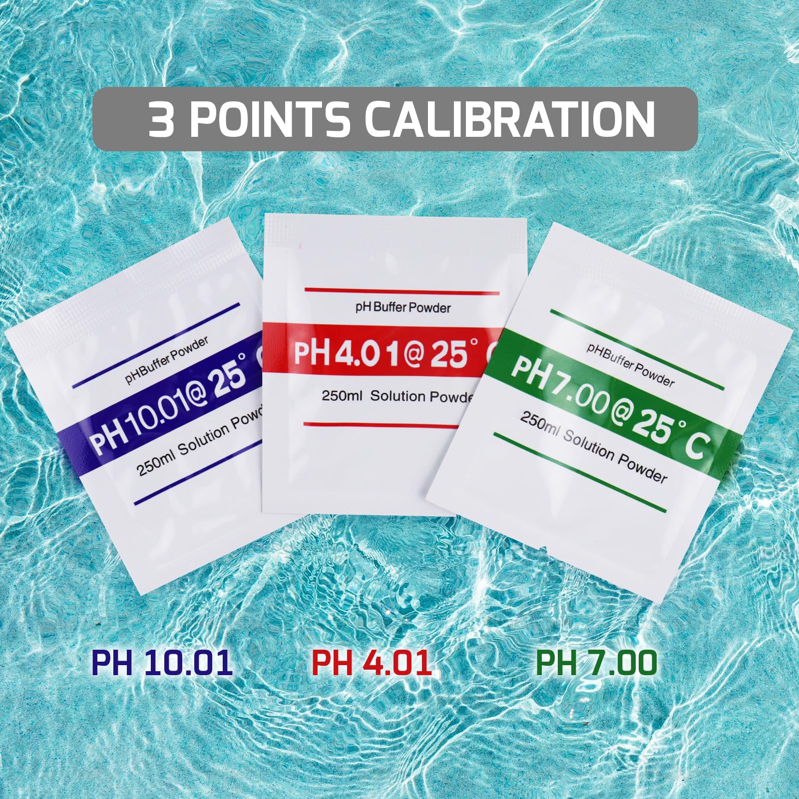 Digital Combo pH & Temperature Meter, Aquarium Thermometer pH Monitor with Automatic Calibration Function for Fish Tank Hydroponics Aquaculture Laboratory