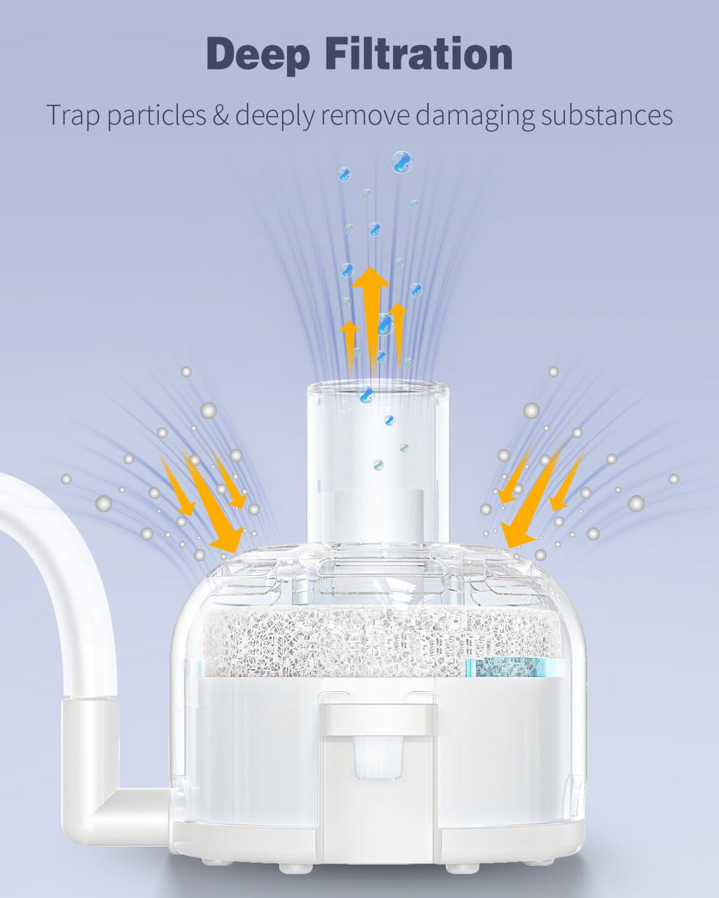 Pawfly Mini Aquarium Sponge Filter, Small Fish Tank Internal Filter with Foam and Air Stone Submersible Bio Sponge Filter for Fish Tanks up to 5 Gallon (Air Pump Not Included)