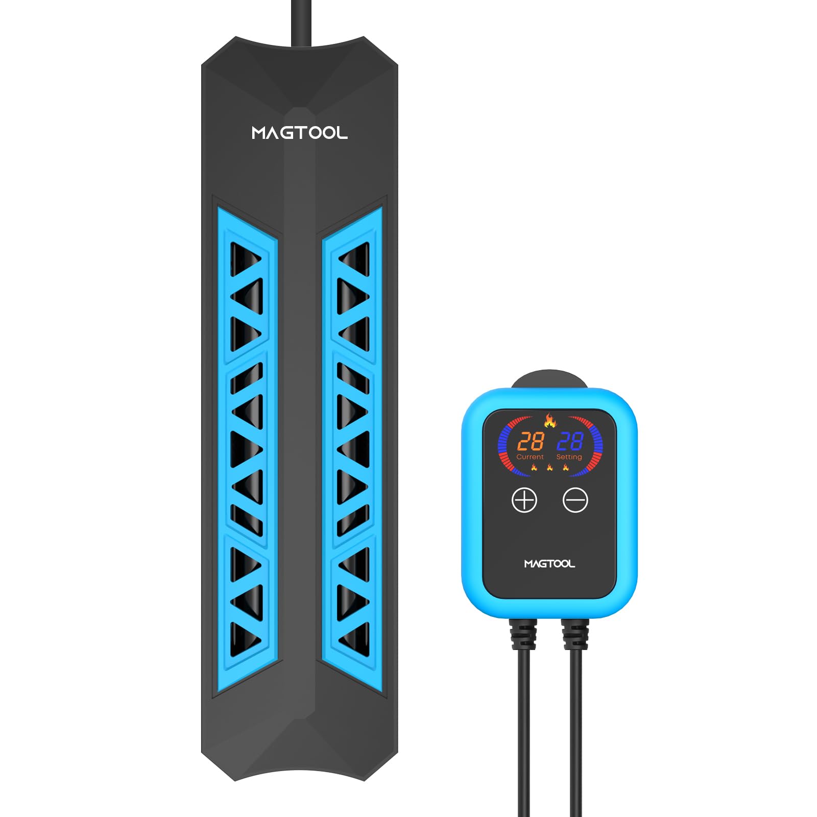 ＭagTool Aquarium Heater, 100W-1200W Submersible Fish Tank Heater with Over-Temperature Protection and Automatic Power-Off Fish Heater with Digital LED Controller for Freshwater and Saltwater