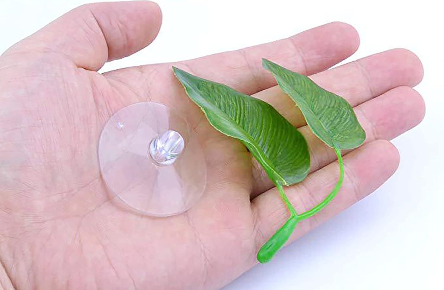 1Pcs Betta Fish Rest Leaf Pad - Aquarium Plants Artificial Hammock for Spawning - Simulation Leaves With Suction Cup - Fish Tank Decorations and Accessories