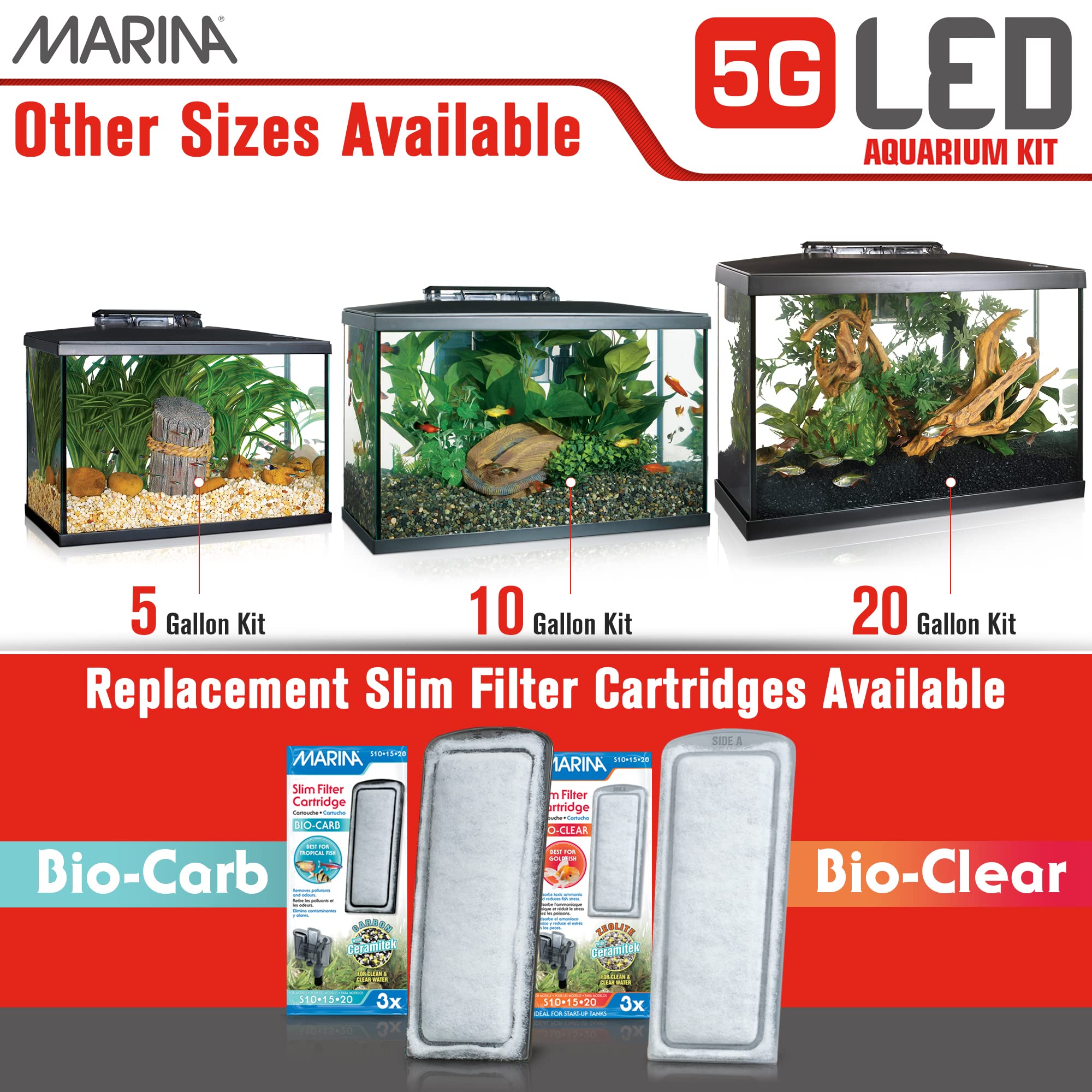 Marina LED Aquarium Kit (5 Gallon)