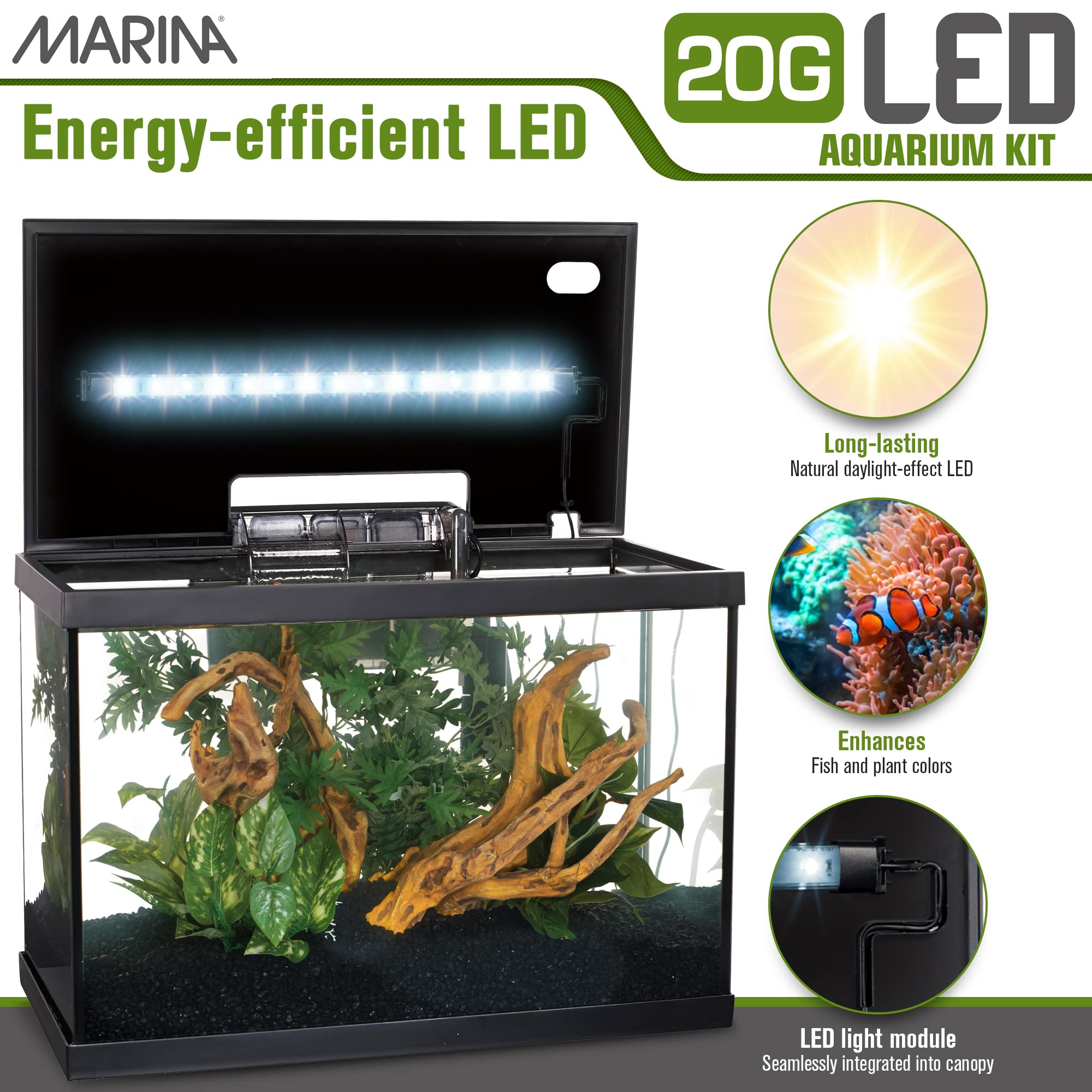 Marina LED Aquarium Kit (5 Gallon)