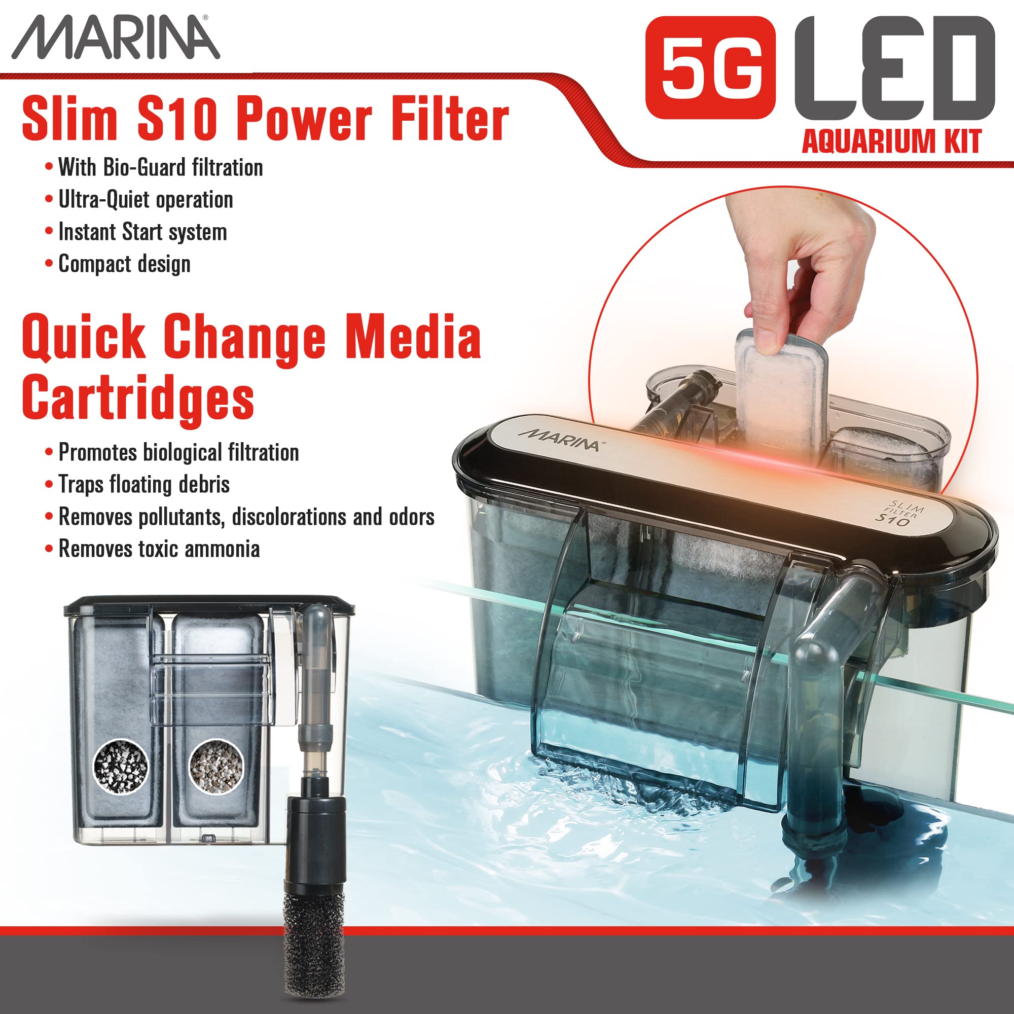 Marina LED Aquarium Kit (5 Gallon)