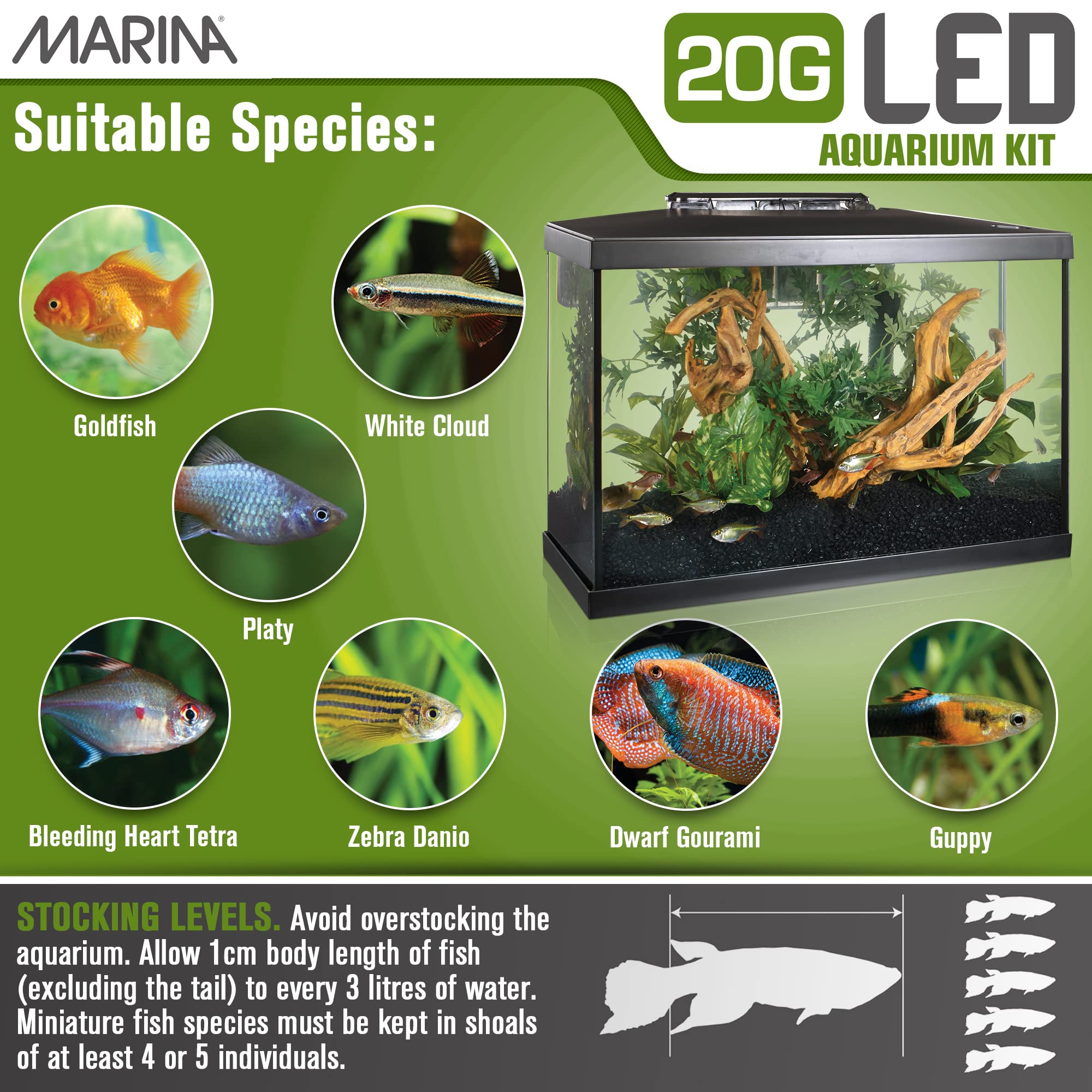 Marina LED Aquarium Kit (5 Gallon)