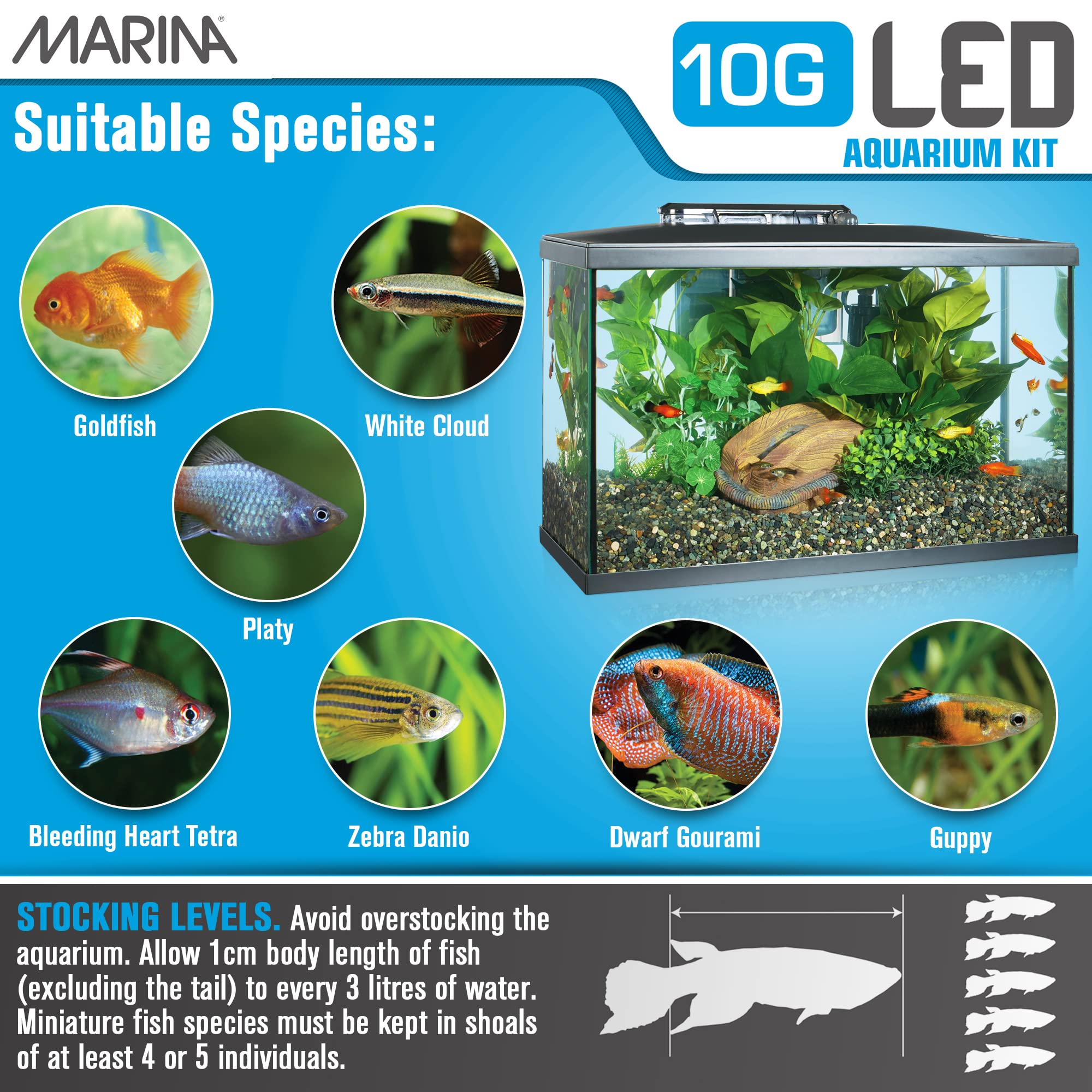 Marina LED Aquarium Kit (5 Gallon)