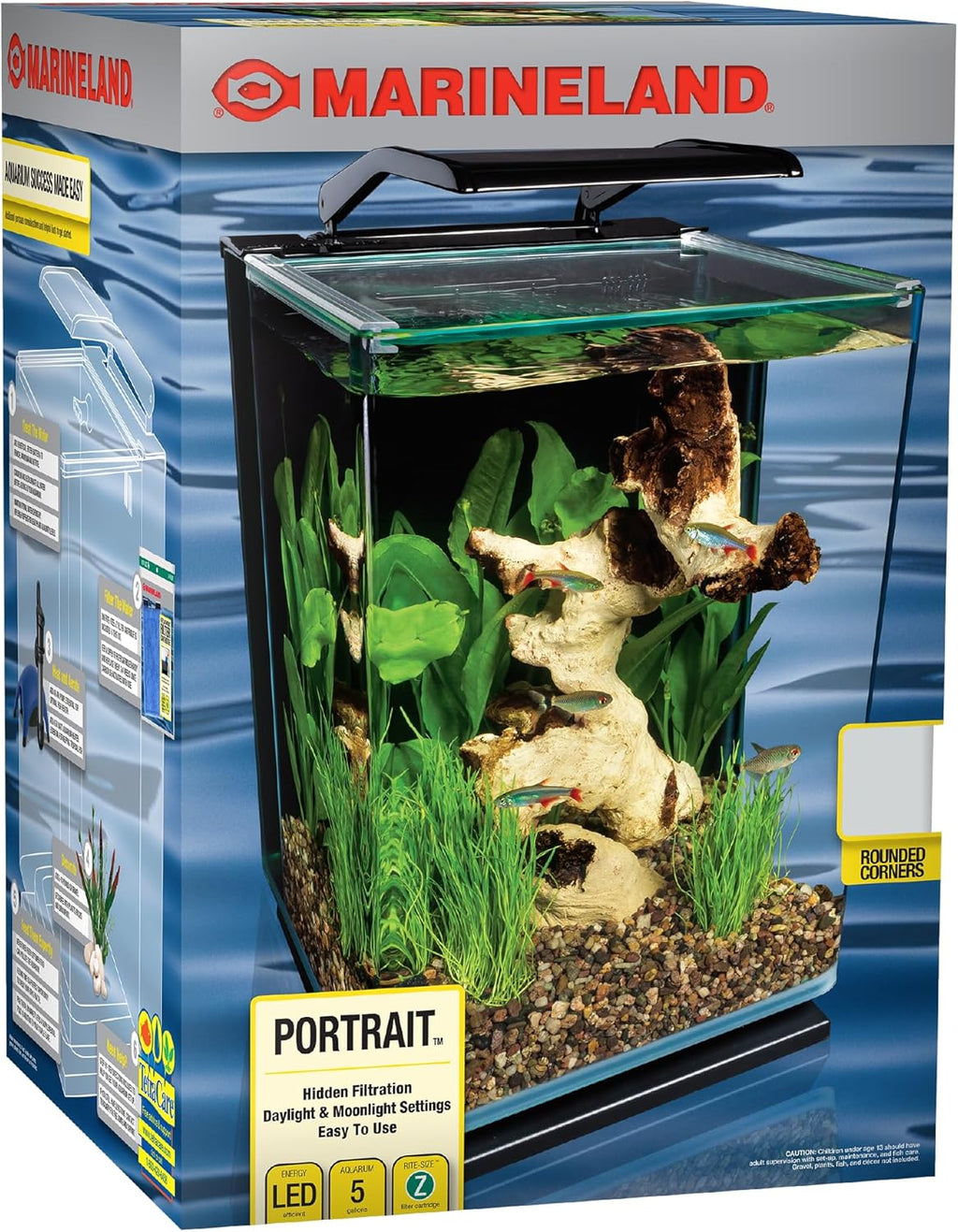 Marineland Portrait Glass Aquarium Kit (5 Gallon)