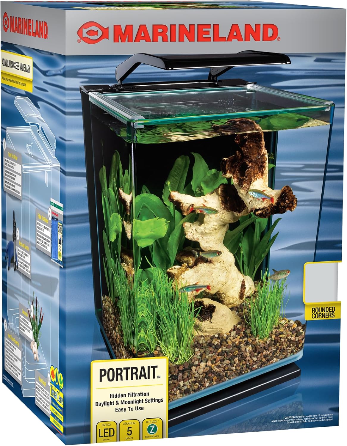 Marineland Portrait Glass Aquarium Kit (5 Gallon)