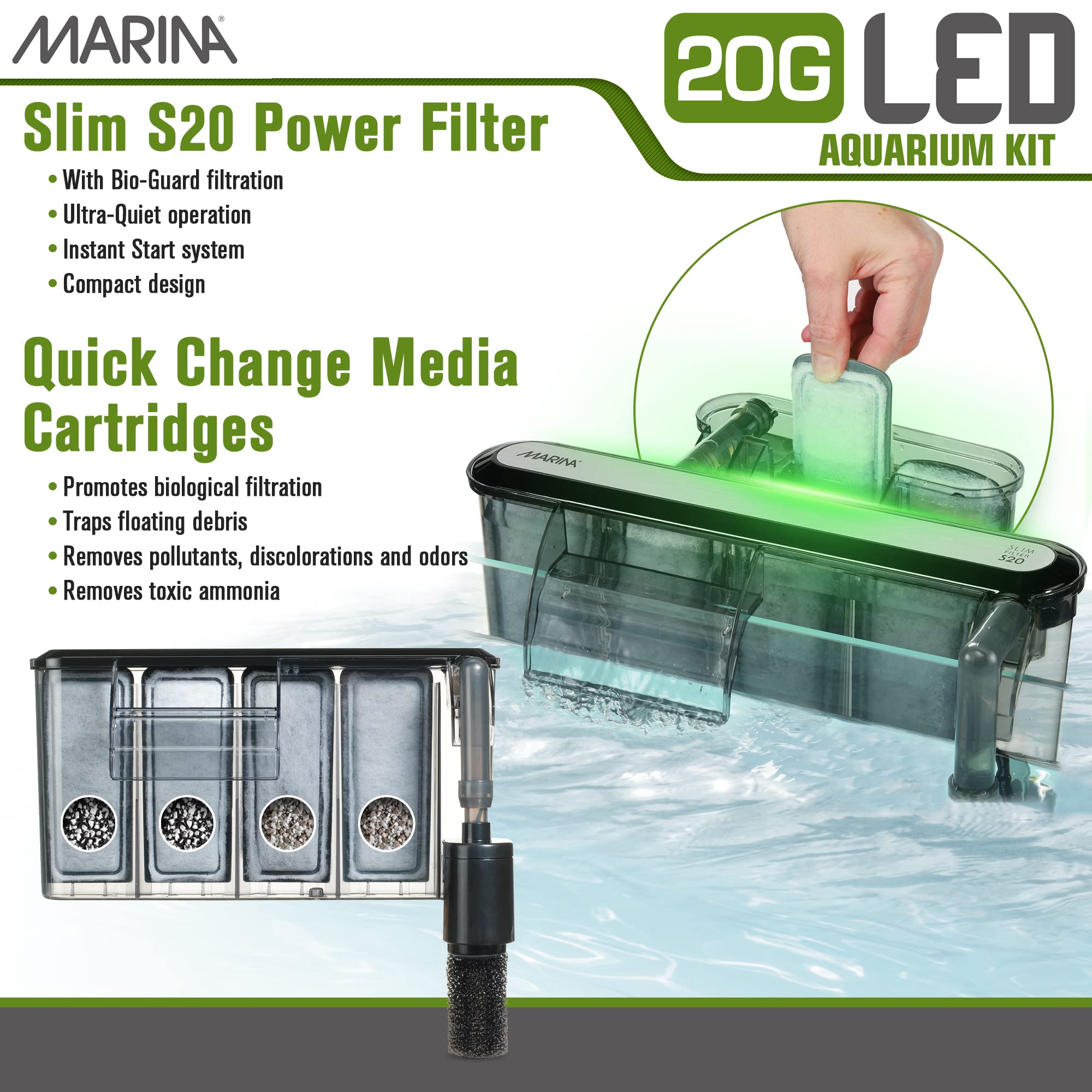 Marina LED Aquarium Kit (5 Gallon)