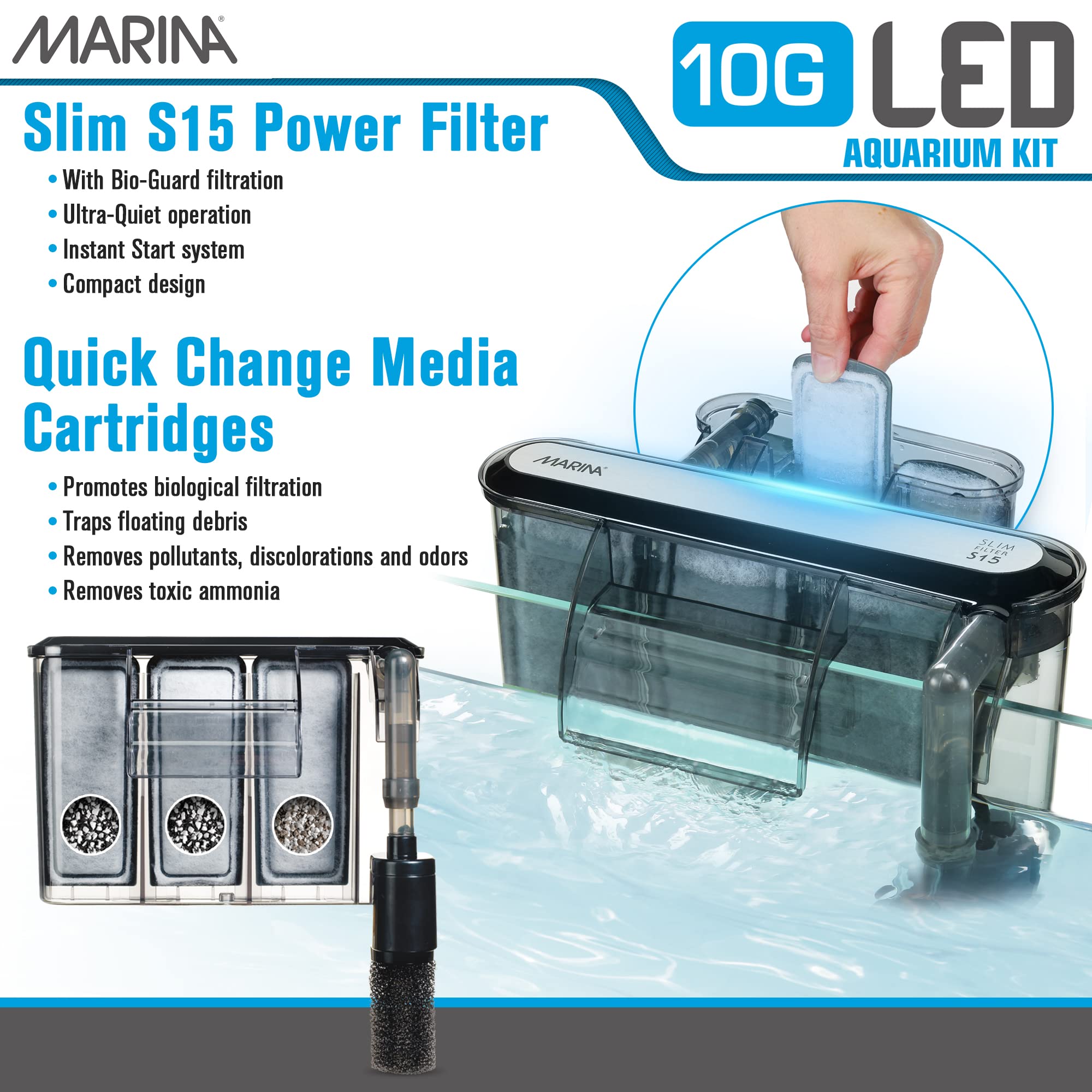 Marina LED Aquarium Kit (5 Gallon)