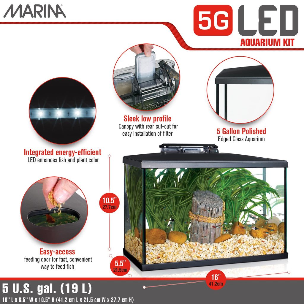 Marina LED Aquarium Kit (5 Gallon)